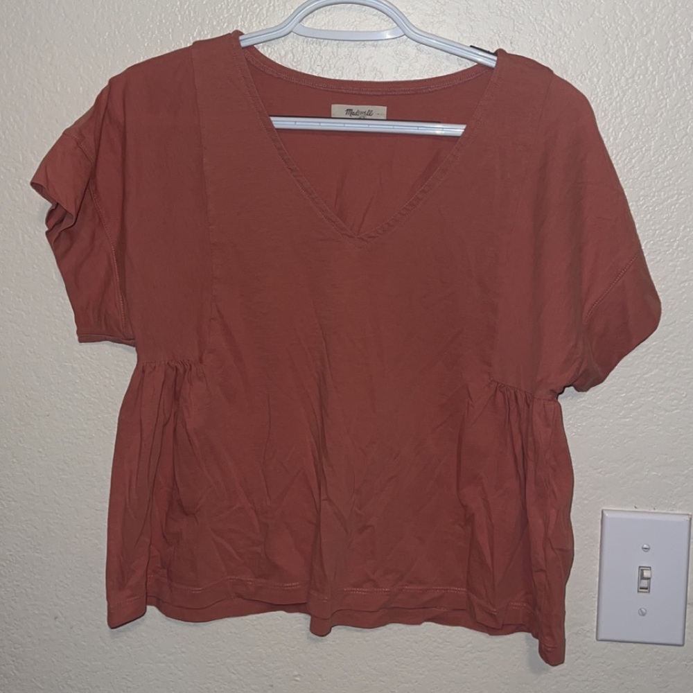 Madewell babydoll top